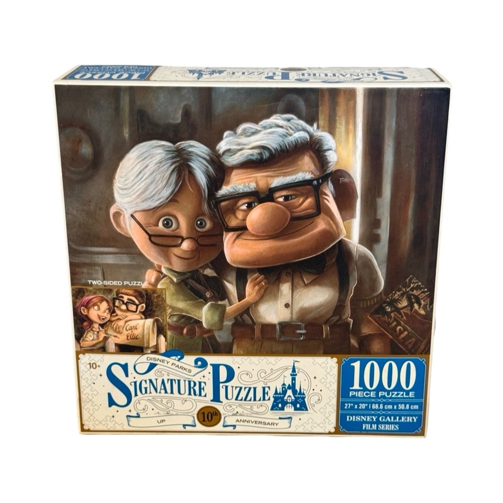 Disney Parks Up 10 Anniversary Signature Puzzle 1000 Piece Two Sided Carl Ellie
